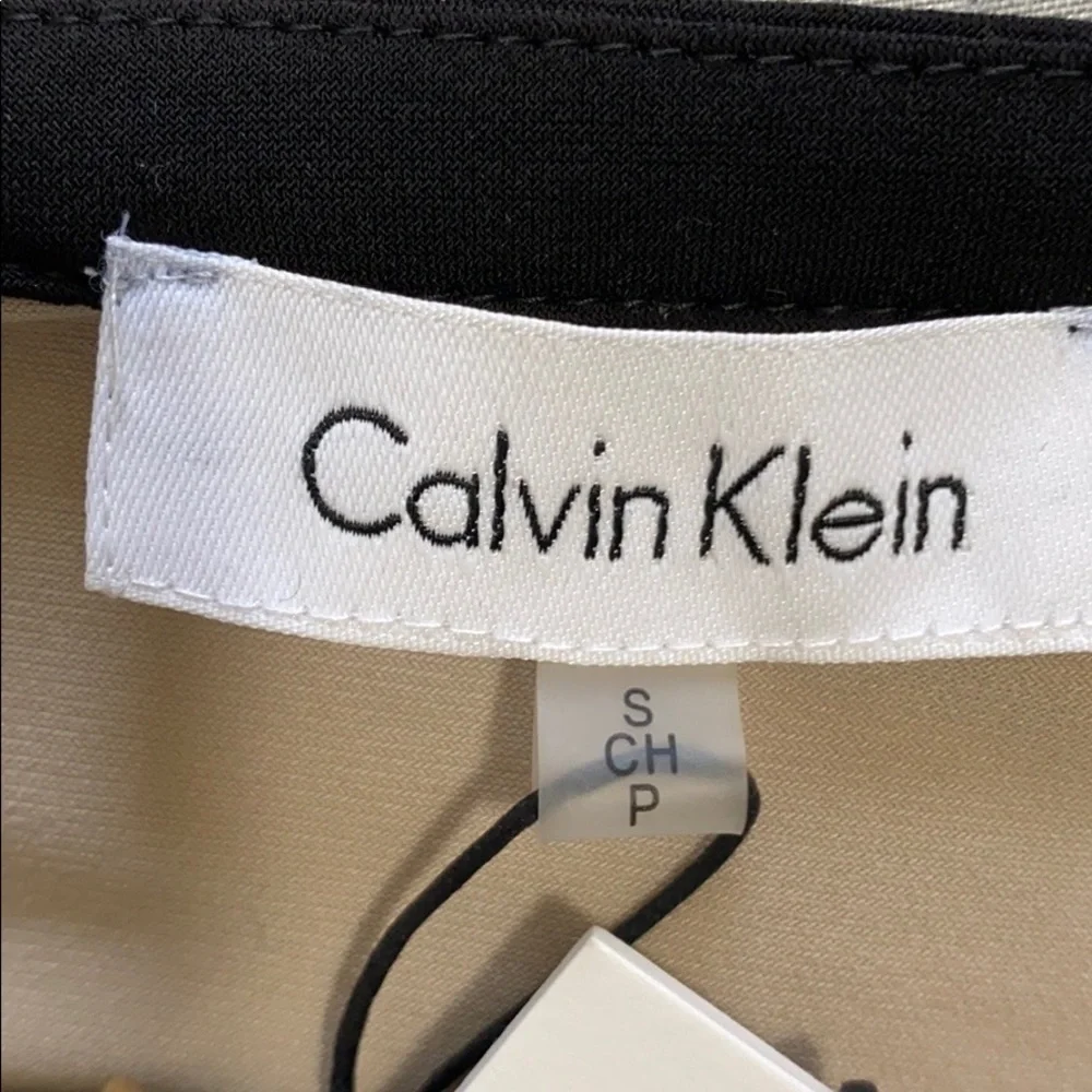 CALVIN KLEIN Black and Tan  top size Small